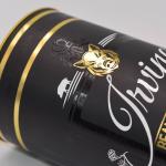 Round Cardboard Wine Tube matte varnishing laminating EVA Inserted