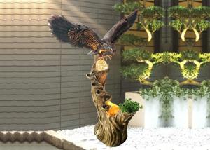 Quality Turning Ball Eagle Animal Outdoor Water Fountains wholesale
