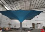 Single Post Large Tulip Umbrella Customized 6*6M Fashionable High Flexibility