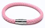 Leather Bracelet, Stainless Steel Clasp, 8 Inches