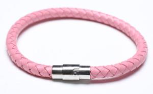 Quality Leather Bracelet, Stainless Steel Clasp, 8 Inches wholesale