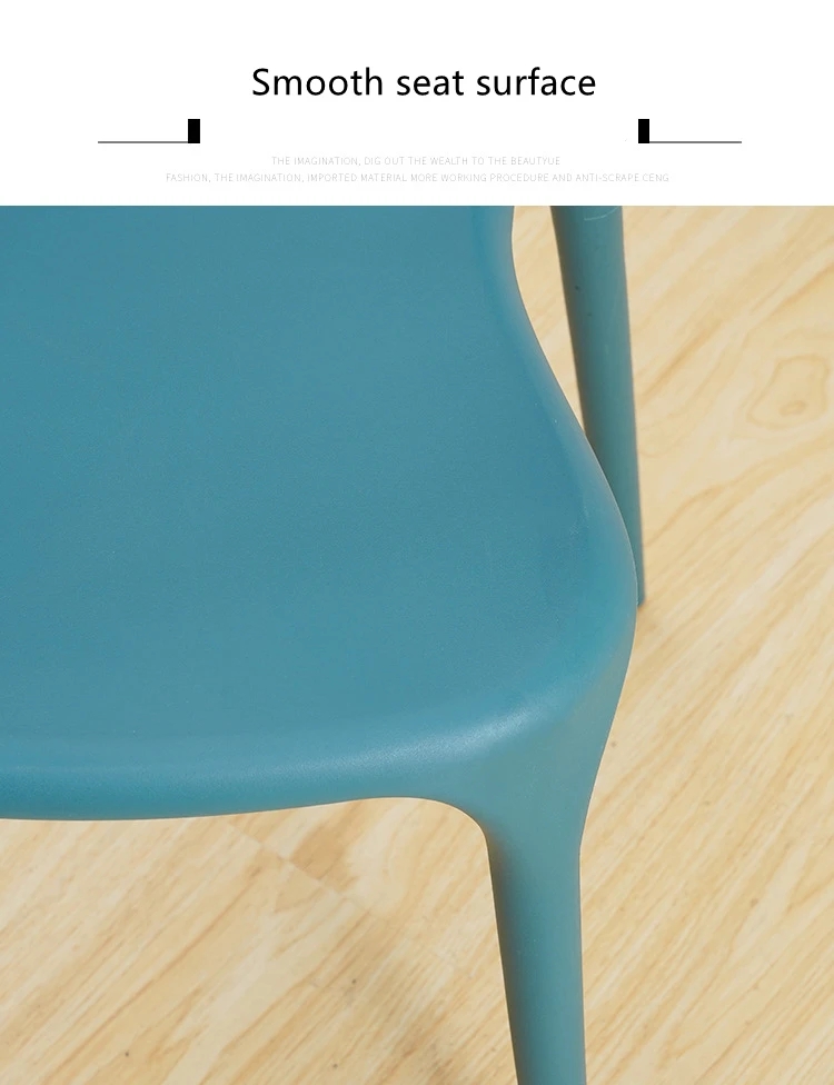 Full PP Plastic Stackable Dining Chairs OEM ODM Moulded Plastic Dining Chairs