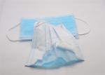 Non - Woven Triple Layer Surgical Mask , Face Mask Surgical Disposable 3 Ply