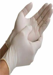 Quality Synthetic Disposable Hand Gloves , Surgical Rubber Gloves Abrasion Resistant wholesale