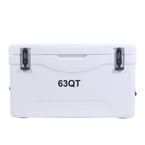 Quality Portable LLDPE Camping Cool Box 50QT Plastic Chiller Box wholesale