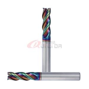 Quality 6mm 1/4 Inch DLC Coating 3 Flutes High Performance End Mills For Aluminum wholesale