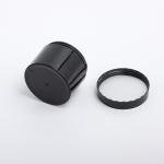 Factory wholesale empty Glossy matte black dark pet cosmetic eye face cream jar