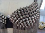 Chain Fringe Night Club Wear Studded Bra Top / Sexy Night Club Attire Spiked Bra