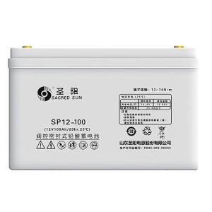 Quality 330mm Length Sacred Sun Sealed SP12-100 Lead Acid Battery 12V100Ah for UPS Power System wholesale