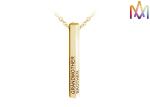 Stereoscopic 10g Hexagon Engraved Pendant Necklace