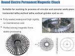 Fine Pole OD500mm Round Dense Permanent Magnetic Chuck For Milling