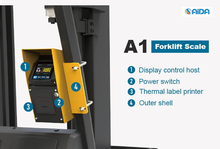 Scales For Forklift Trucks System 5000kg CE cetified Duplex Mast 3.5 Inch Panel forklift scale system
