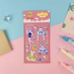 Cartoon Characters Red Bubble Stickers Plastic For Children Reward