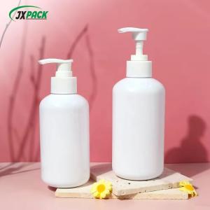 Quality PET Plastic Shampoo Bottles 250ml 300ml 500Ml White Pressure Pump Shampoo Bottle wholesale