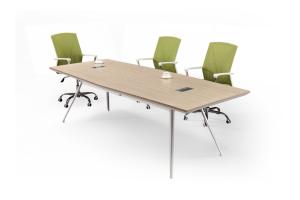 Quality Melamine Surface Office Conference Table , MFC Office Furniture With Power Outlet wholesale