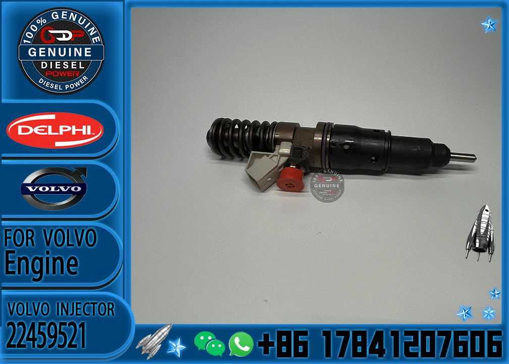 Reman Fuel Injector 22459521 22450522 BEBJ1F11101 BEBJ1F11201 for Volvo trucks FH 10.8L D11 Engine