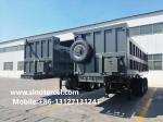Heavy Duty Hydraulic 3 Axle Tipper Semi Trailer Safe Transportation