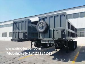 Quality Heavy Duty Hydraulic 3 Axle Tipper Semi Trailer Safe Transportation wholesale