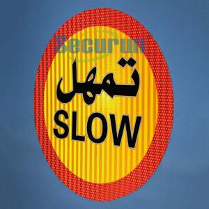 Quality Retroreflective Aluminum Red Traffic Arabic Road Signs Digital Printing wholesale