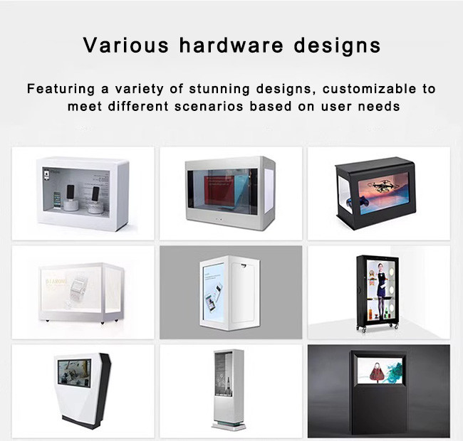 Custom Transparent LCD Showcase For Retail And Brand Promotion