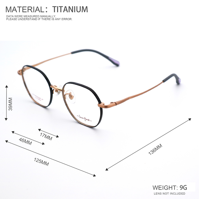 High Toughness Full Rim Kids' Bate Titanium Optical Glasses LF 2006