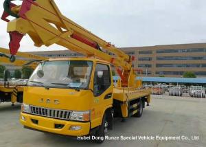 Quality Hydraulic Rising Truck Mounted Aerial Platform , 16-18 Meter High Altitude Trucks wholesale