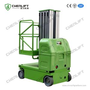 Quality 9m Hydraulic Lift Platform Self Propelled Aluminum Aerial Work Platform Double Mast wholesale
