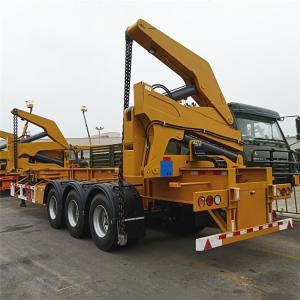 Quality 50 Ton 20Ft Triaxle Self Unloading Container Trailer wholesale