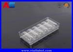 Clear Transparent Tray Packaging Medication Blister Packs For Glass Vials ,