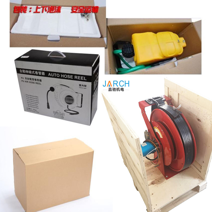 Metal Connector 5/8" Wall Mounted Water Hose Reel 50m watering hose reel for garden