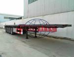 45 Tons Container Semi Trailer BPW Four Axle 40 Feet Flatbed Trailer