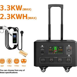 Quality Emergency Road Rescue Home EV Charging Station With Battery Storage Overvoltage Protection wholesale