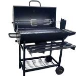 Steel Outdoor Smoker Oven Grill BBQ Charcoal Rotisserie Grill 60*30*30cm Parking