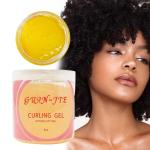 Transparent Customizable Gel for Wavy Curly and Coily Hair Styling Frizz
