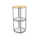 Spiral Tower System Promotional Counter Stand , Exhibition Round Promotion Table