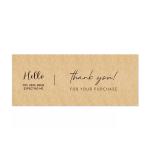Waterproof Cardboard Box Sticker Custom Mailing Labels Brown Kraft