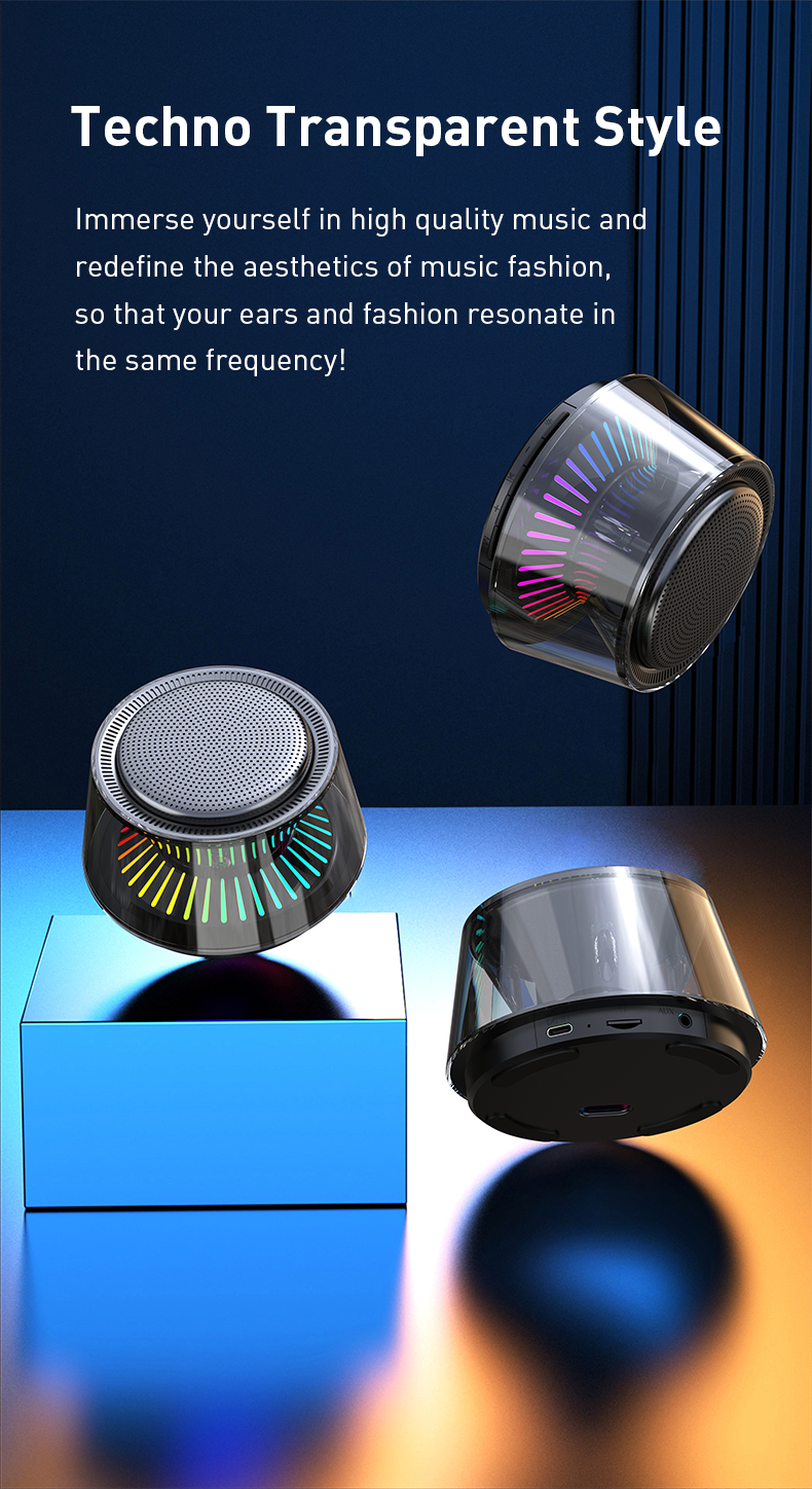 Portable Mini Blue Tooth Speaker With RGB Light Your Ultimate Outdoor Music Solution