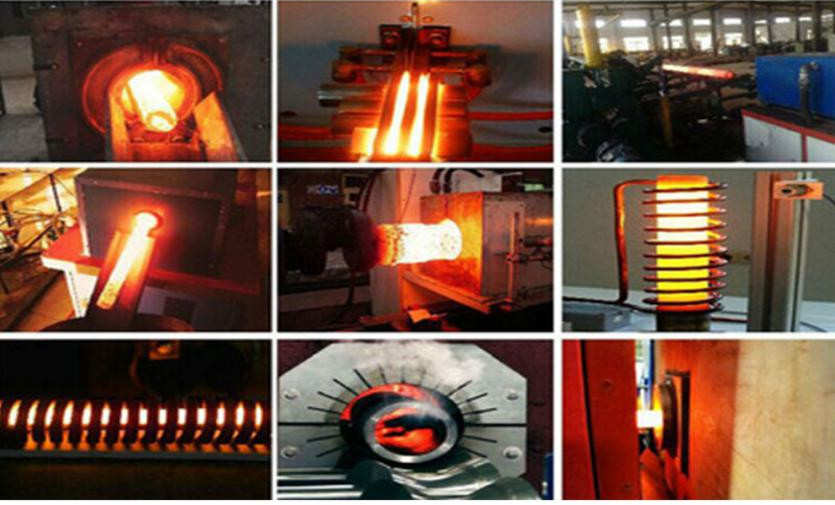 High Frequency 80KW Steel Iron Bar Bolts Induction Heating Induction Heater Machine