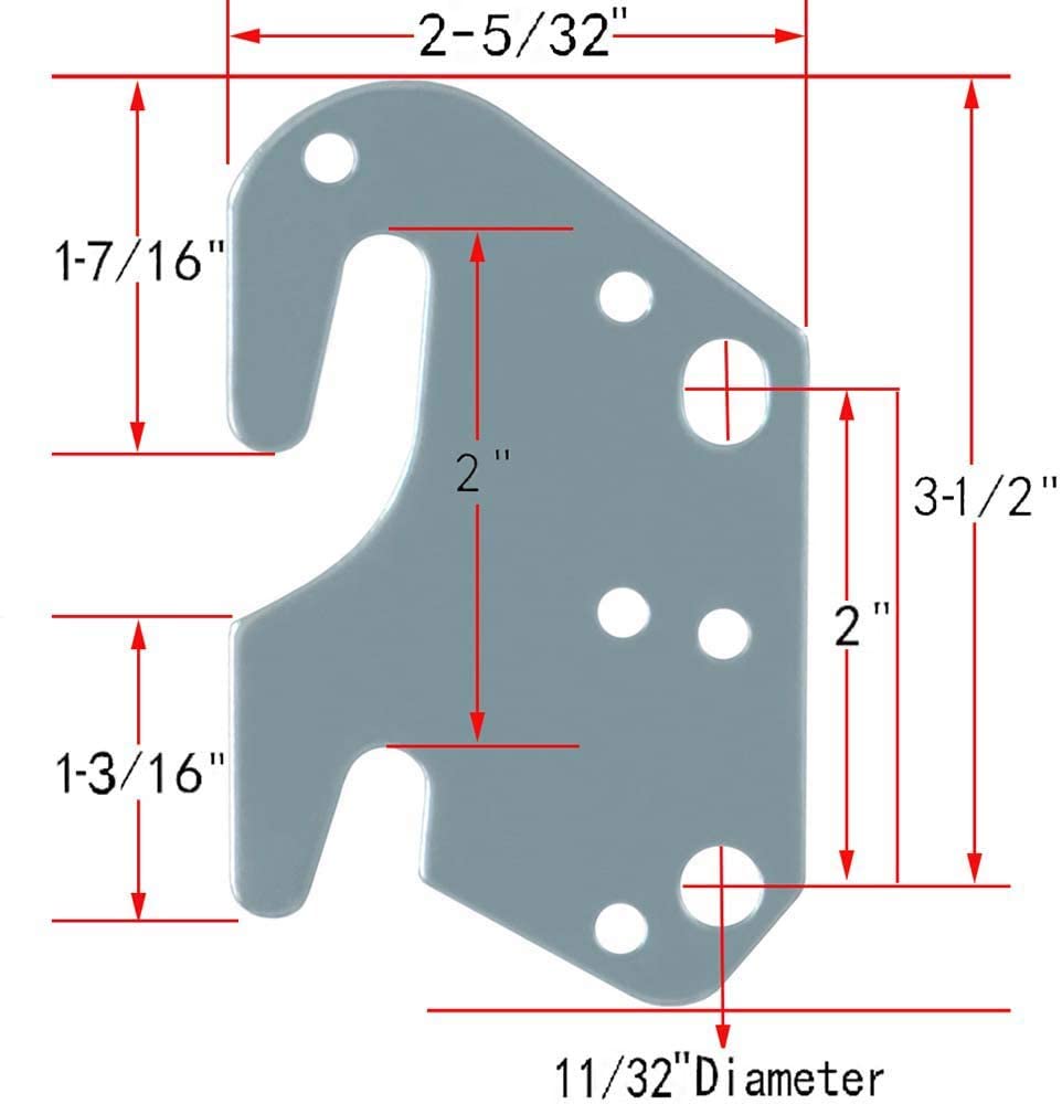 Modern Simple 40mm Width Heavy Duty Furniture Connector Bed Frame Corner Bracket