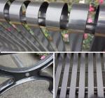 Powder Coating Sunproof 150cm Cast Iron Garden Park Bench