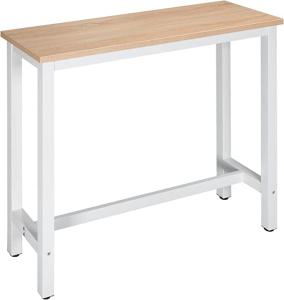 Quality Dining Table Kitchen Table Metal Frame Industrial Design Easy Assembly Oak White wholesale