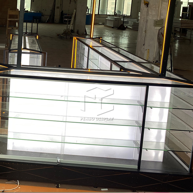 ODM Mall Mobile Phone Display Showcase Modern Cell Phone Kiosk