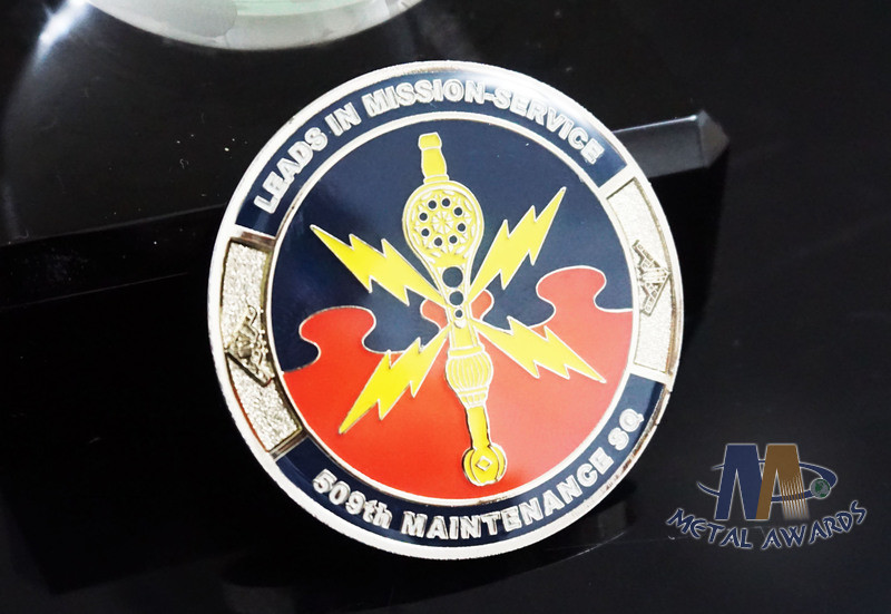 2D Army Challenge Coins Souvenir Gift , Round Military Commemorative Coins