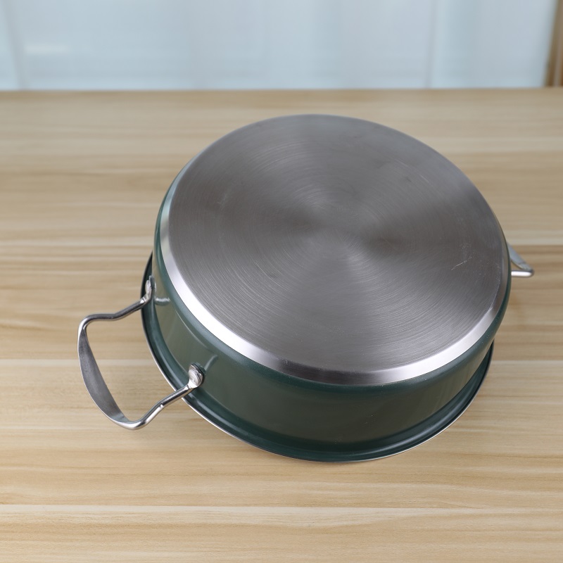 Nonstick 201 cookware food warm cooking 24cm hot pot stainless steel soup pot