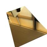 OEM ODM Decorative Golden Mirror Stainless Steel Sheet 304 304l 430
