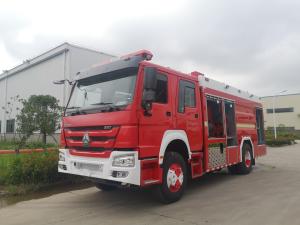 Quality HOWO 276kw Fire Trucks Rescue 10 Wheeled 10t With Foam Powder Combination wholesale