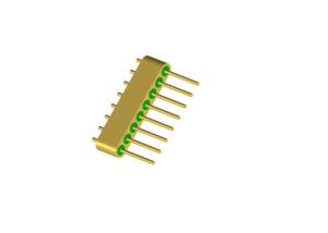 Quality Straight Cut Glass To Metal Seal Connectors Hermetic DC 8 Pin Header wholesale