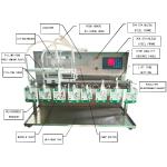 Semi Automatic Stand Up Pouch Water Filling Machine Desktop 10 Nozzles Juice