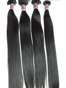 Quality Long Straight Brazilian Virgin Human Hair Extensions Black 12'' - 32'' wholesale