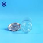 Leakage Proof 8oz Clear Plastic Soda Can Disposable Fully Airtight